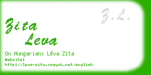 zita leva business card