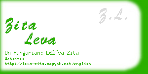 zita leva business card